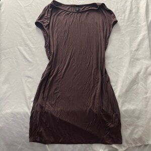 Gentle Fawn Soft Jersey Pocket T-Shirt Dress Mauve XS